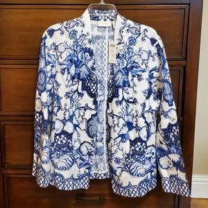Heidi Sanibel Shores LS Electric Blue Jacket